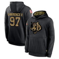 Kooe C.Bengals #97 Dexter Lawrence II Player Black Salute to Service Pullover Hoodies Limited Stitched Jerseys