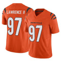 Kooe C.Bengals #97 Dexter Lawrence II Player Orange Vapor F.U.S.E. Limited Home Game Stitched Jerseys