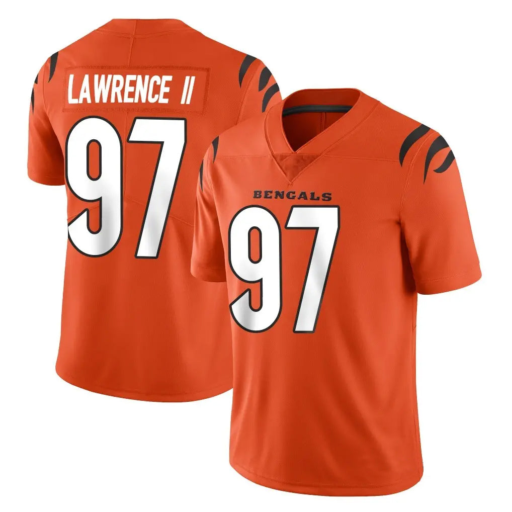 Kooe C.Bengals #97 Dexter Lawrence II Player Orange Vapor Untouchable Limited Home Game Stitched Jerseys