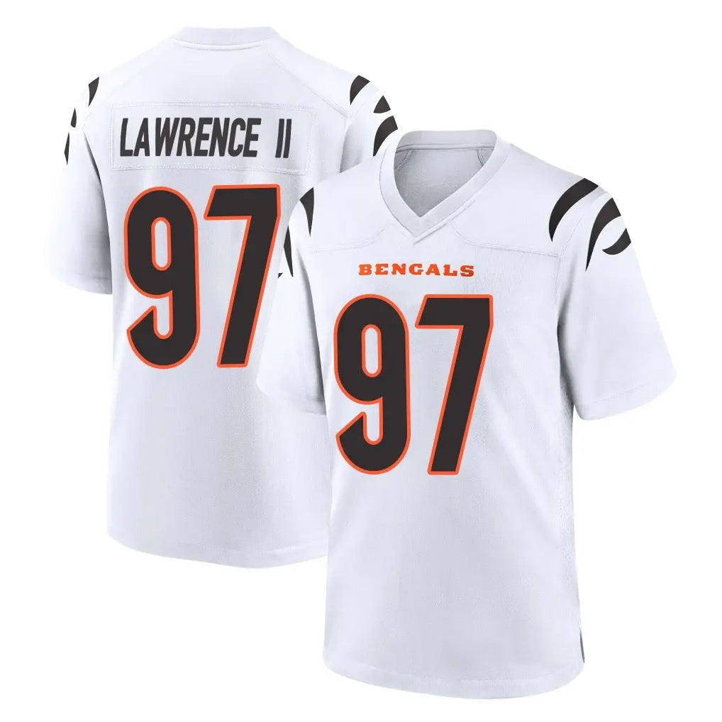 Kooe C.Bengals #97 Dexter Lawrence II Player White Home Game Stitched Jerseys