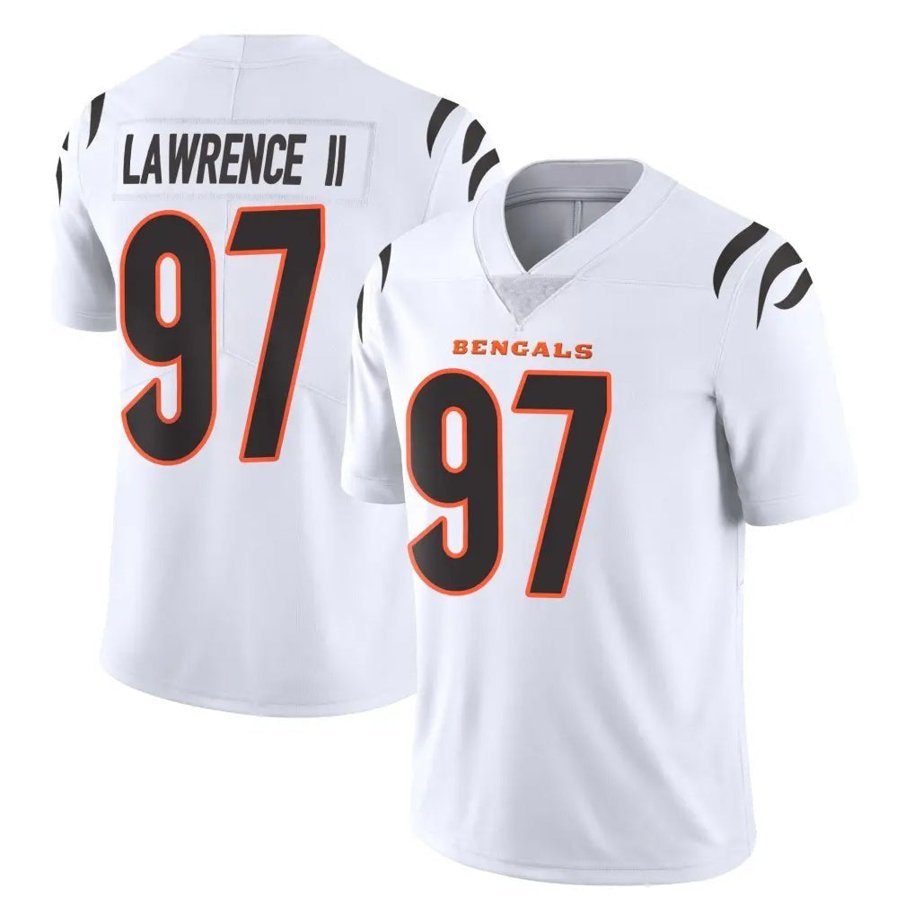 Kooe C.Bengals #97 Dexter Lawrence II Player White Vapor Untouchable Limited Home Game Stitched Jerseys