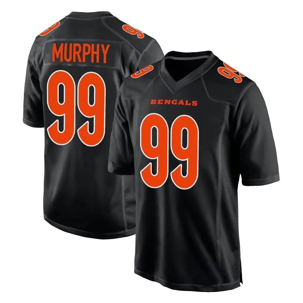 Kooe C.Bengals #99 Myles Murphy Player Black Fashion Game Stitched Jerseys