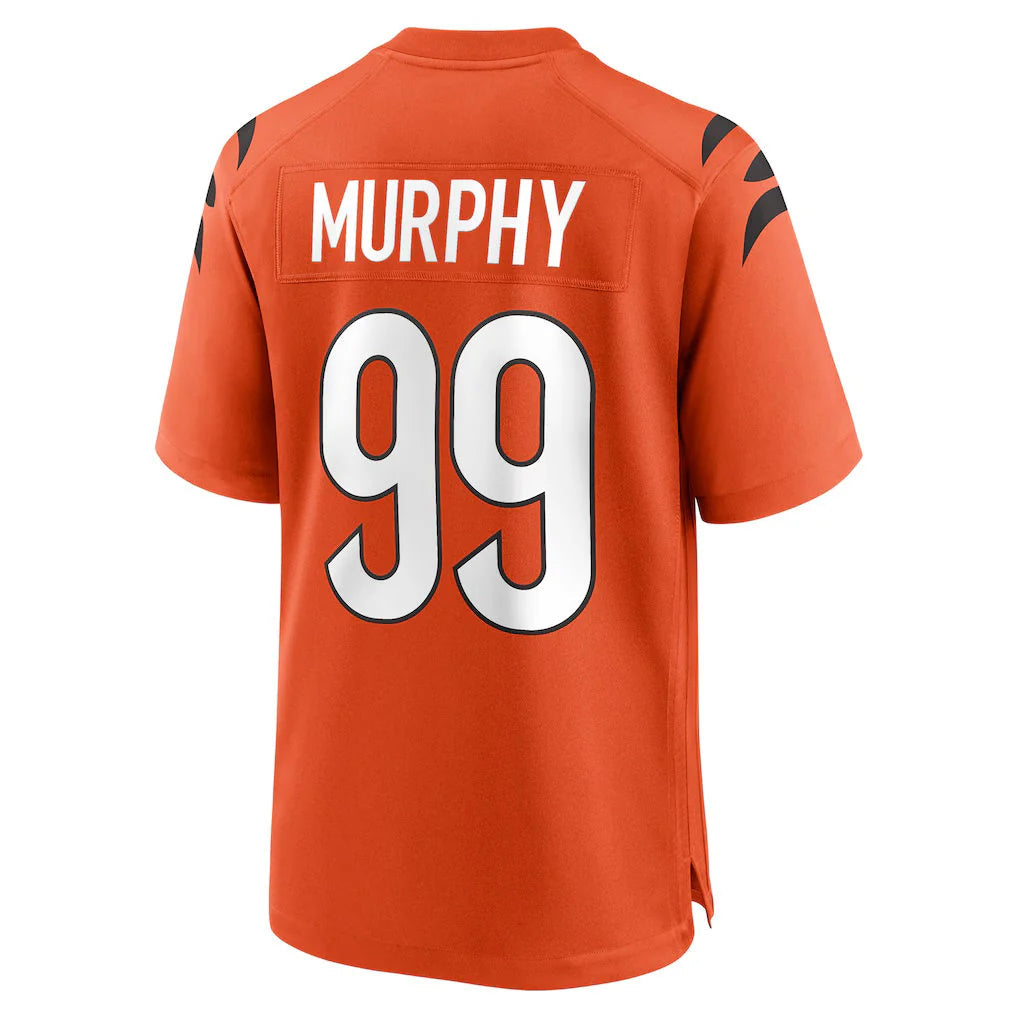 Kooe C.Bengals #99 Myles Murphy Player Orange Home Game Stitched Jerseys