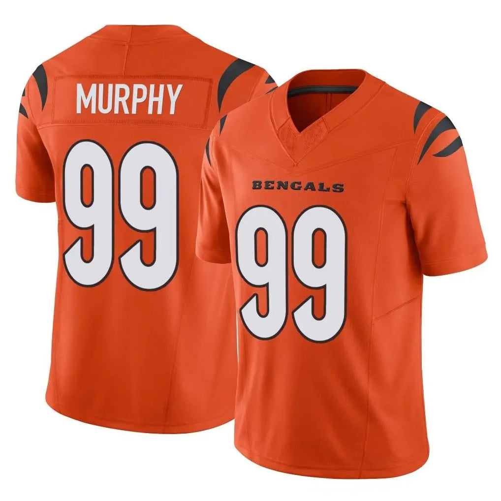 Kooe C.Bengals #99 Myles Murphy Player Orange Vapor F.U.S.E. Limited Home Game Stitched Jerseys