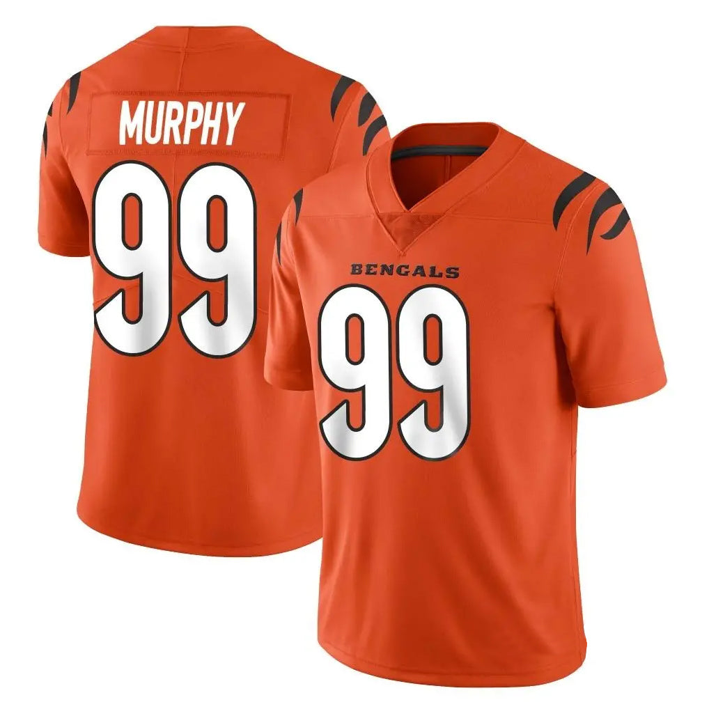 Kooe C.Bengals #99 Myles Murphy Player Orange Vapor Untouchable Limited Home Game Stitched Jerseys