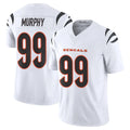 Kooe C.Bengals #99 Myles Murphy Player White Vapor F.U.S.E. Limited Home Game Stitched Jerseys