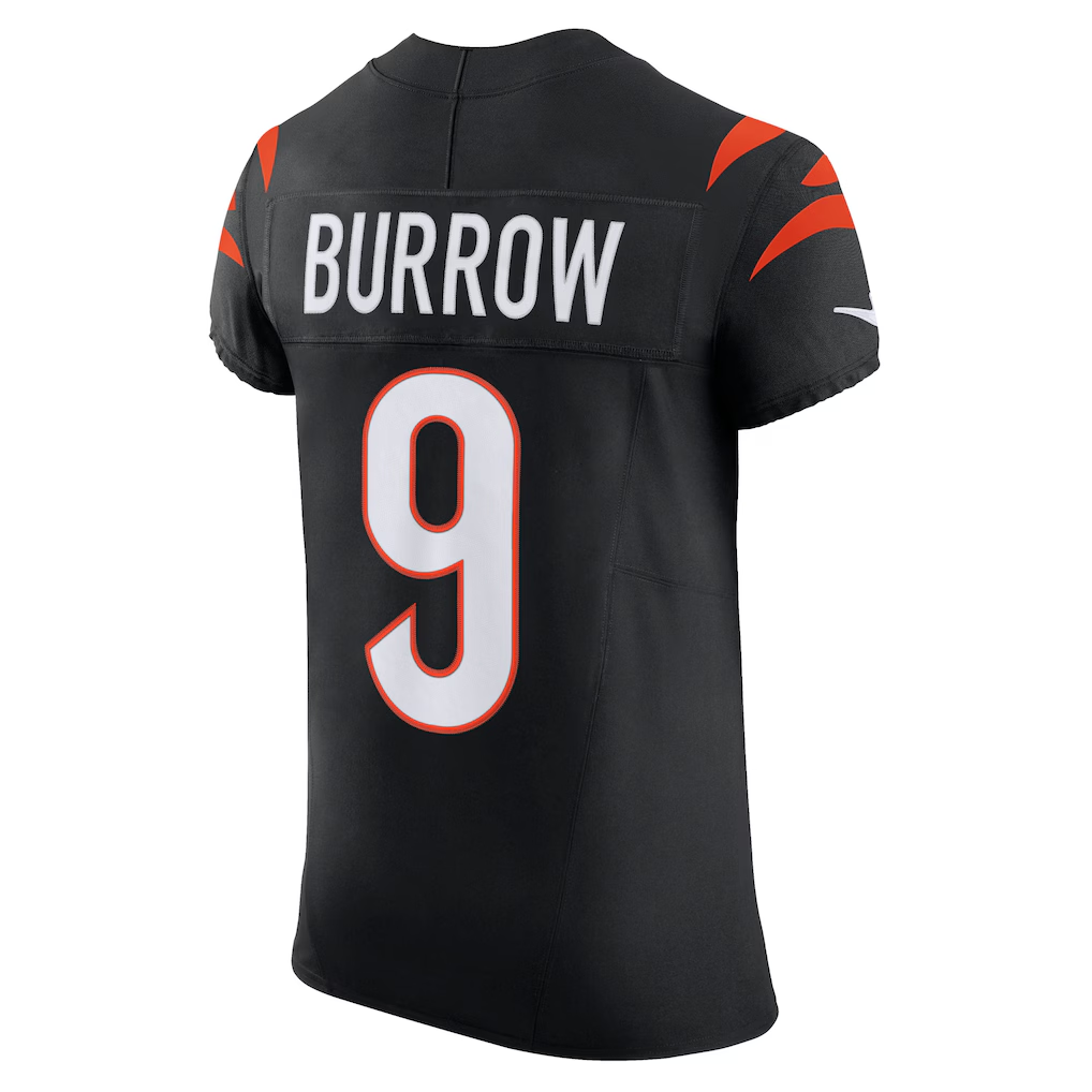 Kooe C.Bengals #9 Joe Burrow Black Team Vapor F.U.S.E. Elite Stitched Jerseys