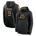 Kooe C.Bengals #9 Joe Burrow Player Black Salute to Service Pullover Hoodies Limited Stitched Jerseys