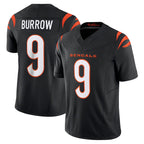 Kooe C.Bengals #9 Joe Burrow Player Black Vapor F.U.S.E. Limited Home Game Stitched Jerseys