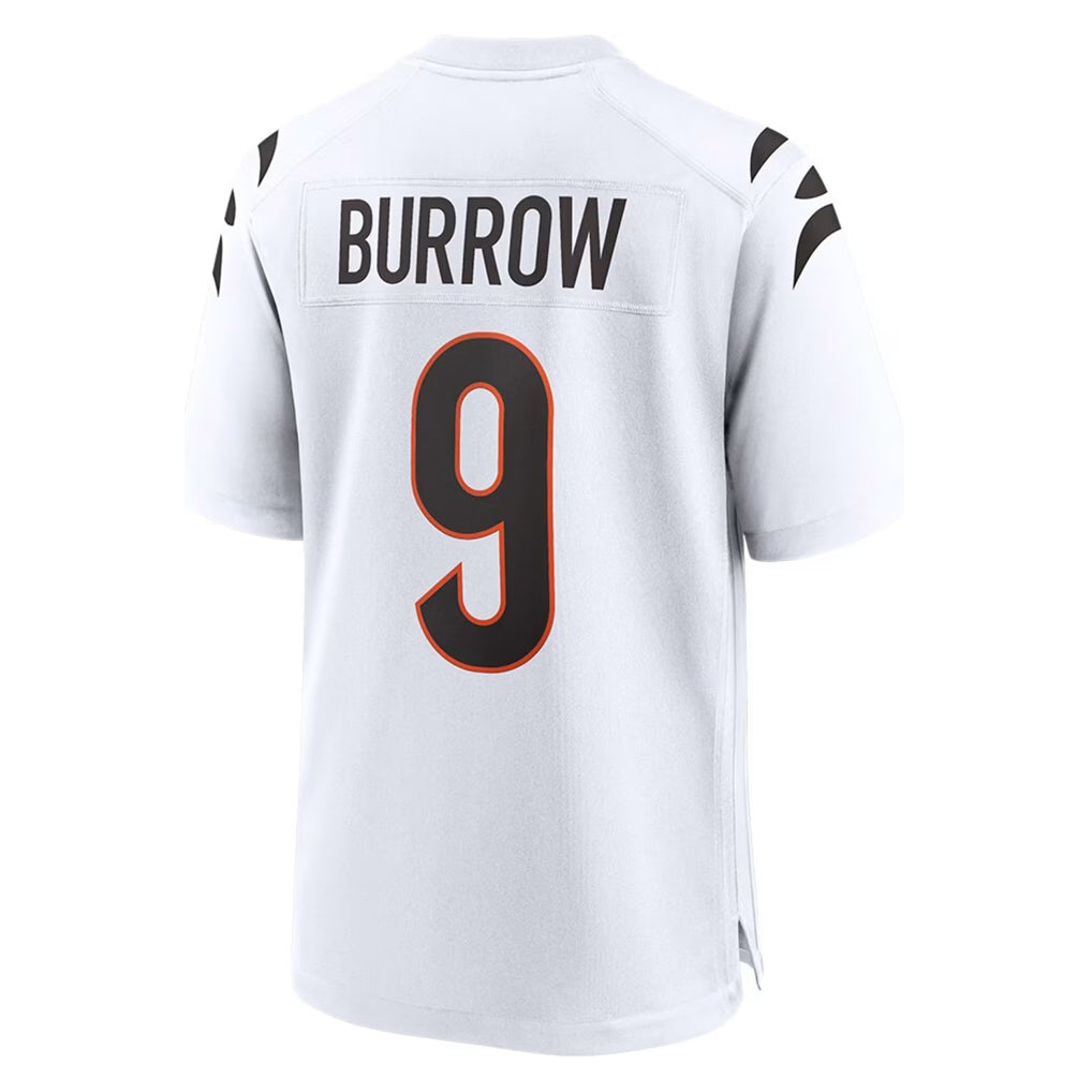Kooe C.Bengals #9 Joe Burrow Player White Home Game Stitched Jerseys