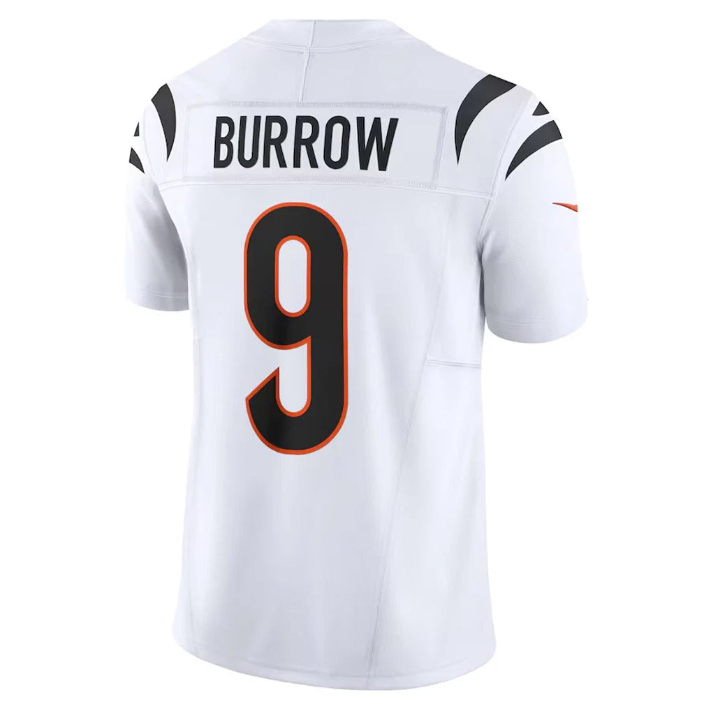 Kooe C.Bengals #9 Joe Burrow Player White Vapor F.U.S.E. Limited Stitched Jerseys