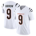Kooe C.Bengals #9 Joe Burrow Player White Vapor F.U.S.E. Limited Home Game Stitched Jerseys