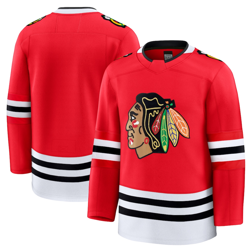 Kooe C.Blackhawks Red Home Premium Jerseys