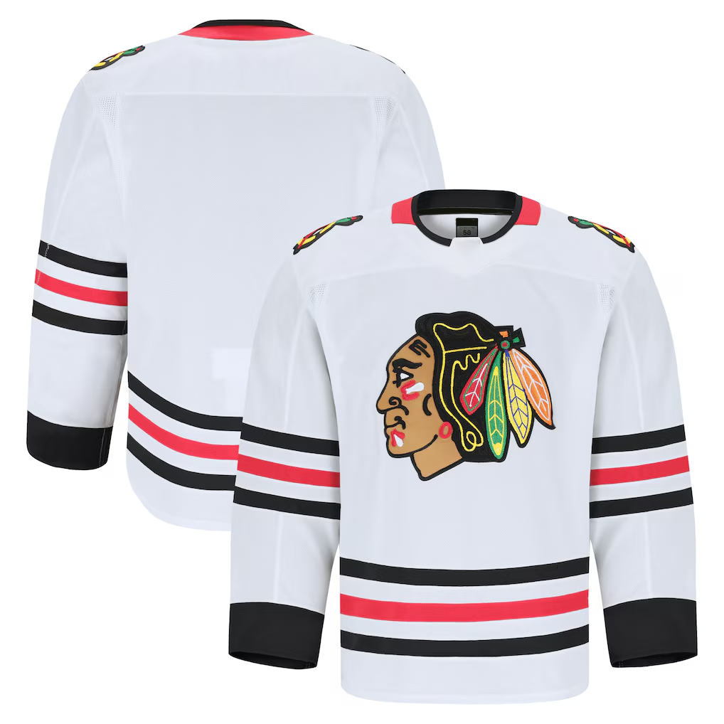 Kooe C.Blackhawks White Away Authentic Pro Jerseys