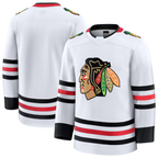 Kooe C.Blackhawks White Away Premium Jerseys