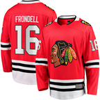 Kooe C.Blackhawks #16 Anton Frondell Red Breakaway Jerseys