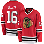Kooe C.Blackhawks #16 Eddie Olczyk Red Premier Breakaway Retired Player Jerseys