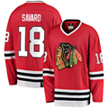 Kooe C.Blackhawks #18 Denis Savard Red Premier Breakaway Retired Player Jerseys