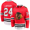 Kooe C.Blackhawks #24 Sam Lafferty  Red Home Breakaway Jerseys
