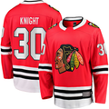 Kooe C.Blackhawks #30 Spencer Knight Red Home Breakaway Jerseys