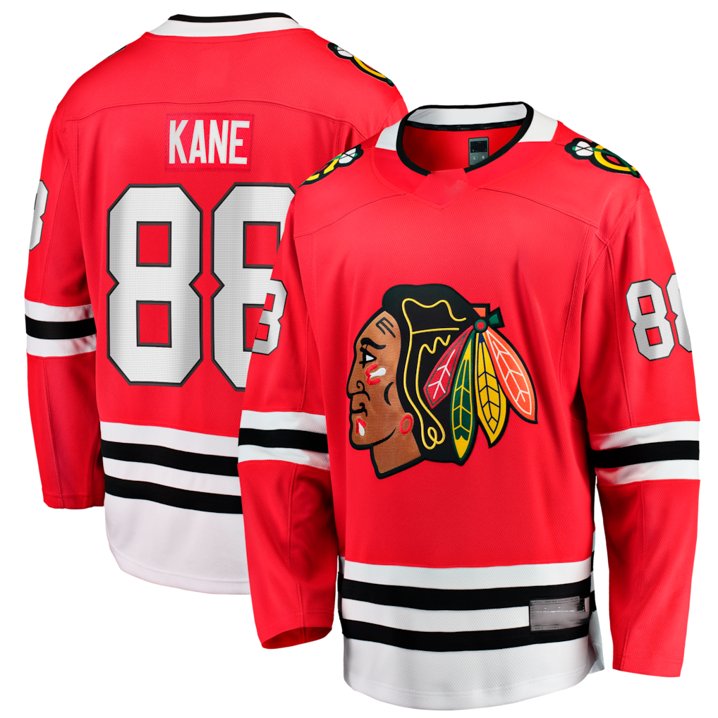 Kooe C.Blackhawks #88 Patrick Kane Red Home Breakaway Jerseys