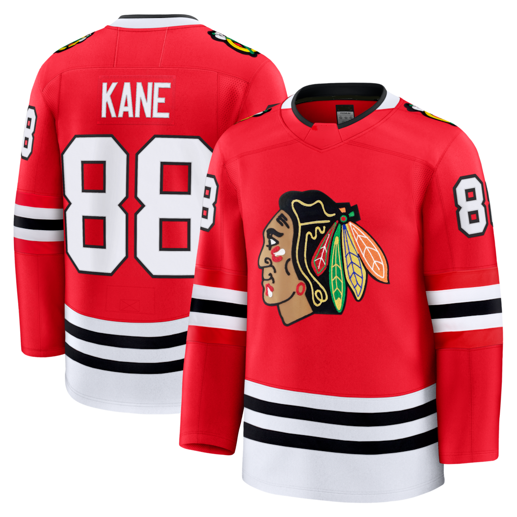 Kooe C.Blackhawks #88 Patrick Kane Red Premium Jerseys