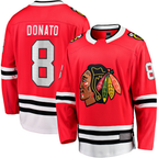 Kooe C.Blackhawks #8 Ryan Donato Red Home Breakaway Jerseys