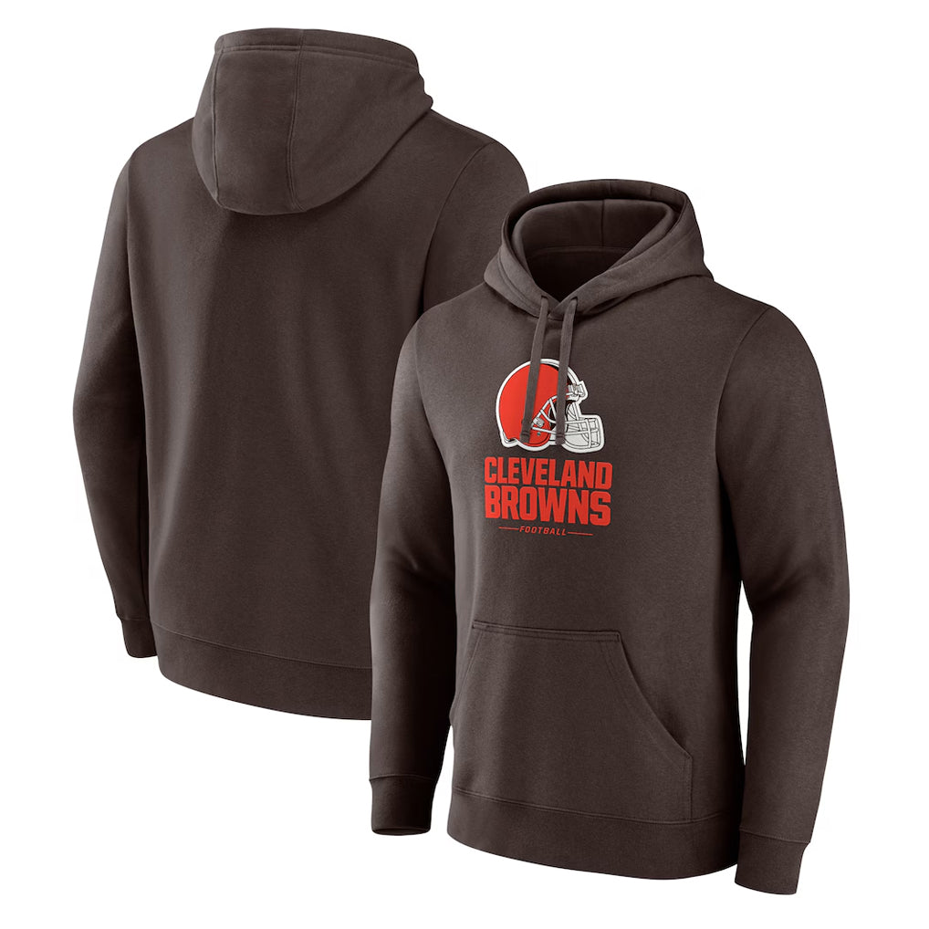 Kooe C.Browns Brown Primetime Lockup Pullover Hoodie Blank Player Stitched Jerseys