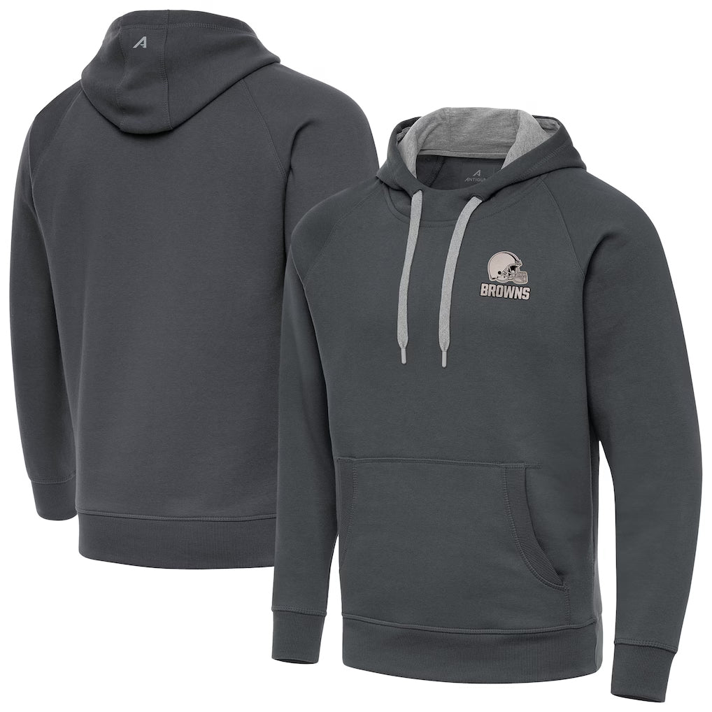 Kooe C.Browns Gray Brushed Carbon Pullover Hoodie Blank Player Limited Stitched Jerseys