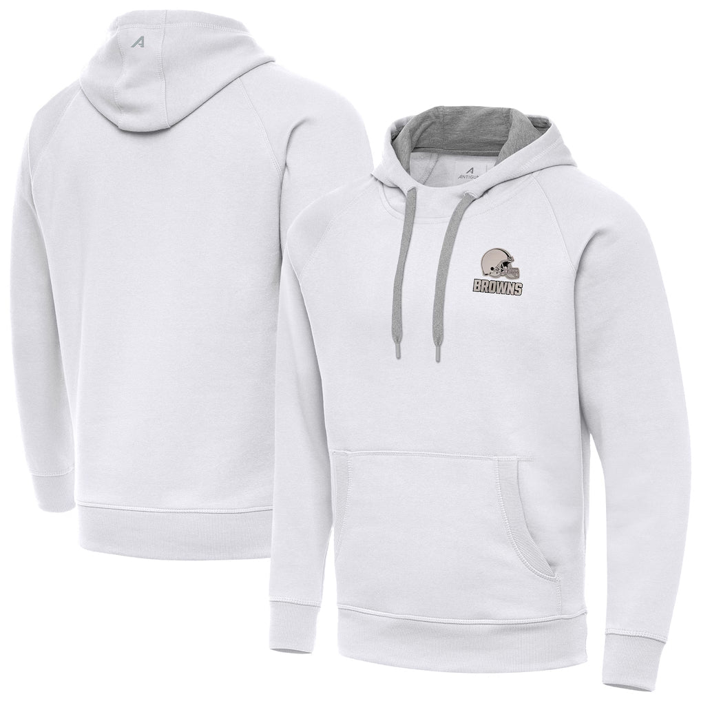 Kooe C.Browns White Brushed Carbon Pullover Hoodie Blank Player Limited Stitched Jerseys