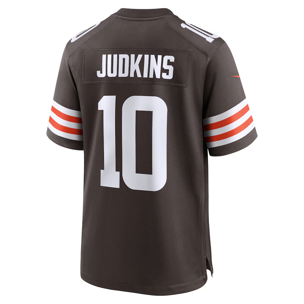 Kooe C.Browns #10 Quinshon Judkins Brown 2025 Draft Game Stitched Jerseys