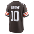 Kooe C.Browns #10 Quinshon Judkins Brown 2025 Draft Game Stitched Jerseys