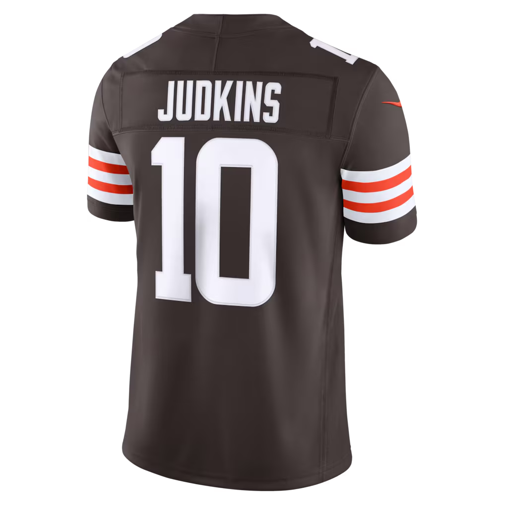 Kooe C.Browns #10 Quinshon Judkins Brown 2025 Draft Game Stitched Jerseys