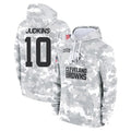 Kooe C.Browns #10 Quinshon Judkins Player Arctic Camo Salute to Service Hoodies Limited Game Stitched Jerseys