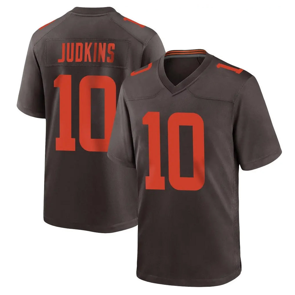 Kooe C.Browns #10 Quinshon Judkins Player Brown Alternate Home Game Stitched Jerseys