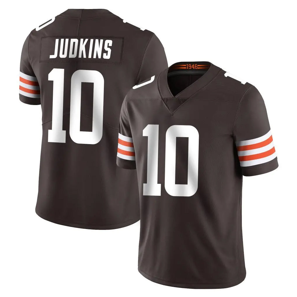 Kooe C.Browns #10 Quinshon Judkins Player Brown Color Vapor Untouchable Limited Home Game Stitched Jerseys