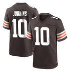 Kooe C.Browns #10 Quinshon Judkins Player Brown Home Game Stitched Jerseys
