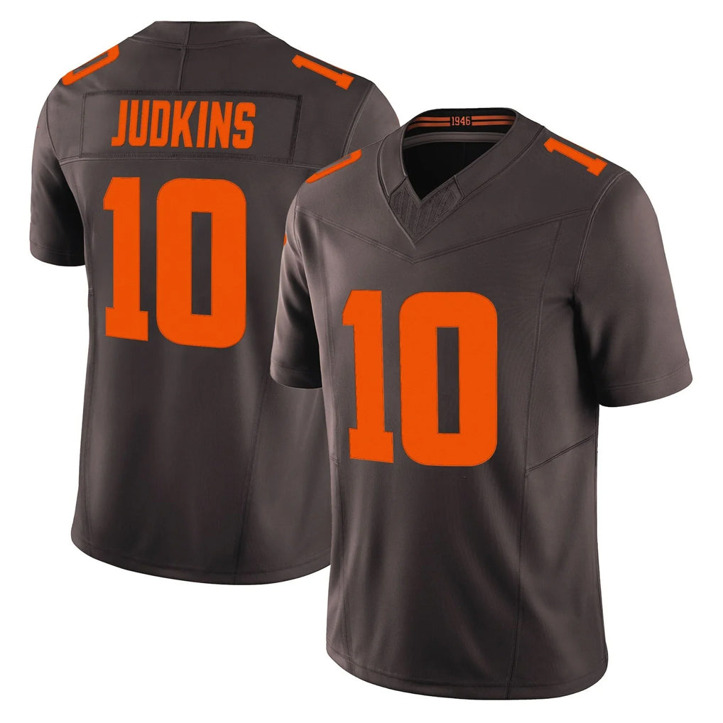 Kooe C.Browns #10 Quinshon Judkins Player Brown Limited Vapor F.U.S.E. Alternate Game Stitched Jerseys