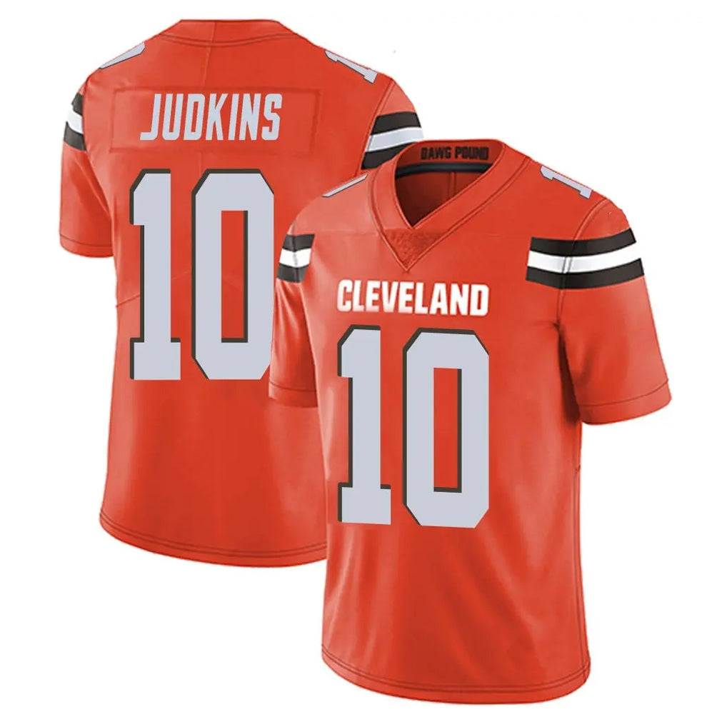 Kooe C.Browns #10 Quinshon Judkins Player Orange Alternate Vapor Untouchable Limited Home Game Stitched Jerseys