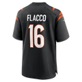 Kooe C.Bengals #16 Bengals Joe Flacco Black Team Game Stitched Jerseys