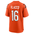 Kooe C.Bengals #16 Bengals Joe Flacco Orange Alternate Game Stitched Jerseys