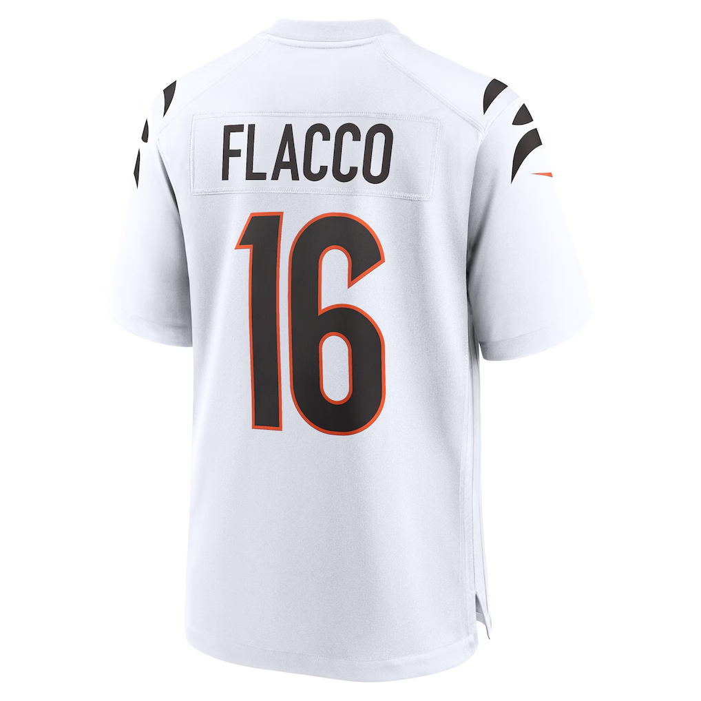 Kooe C.Bengals #16 Bengals Joe Flacco White Game Stitched Jerseys