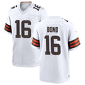 Kooe C.Browns #16 Isaiah Bond Player White Home Game Stitched Jerseys