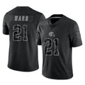 Kooe C.Browns #21 Denzel Ward Player Black RFLCTV Limited Football Jerseys