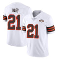 Kooe C.Browns #21 Denzel Ward Player White Limited  Vapor 1946 Collection Alternate Game Stitched Jerseys