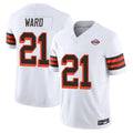 Kooe C.Browns #21 Denzel Ward Player White Limited Vapor F.U.S.E. Alternate Game Stitched Jerseys