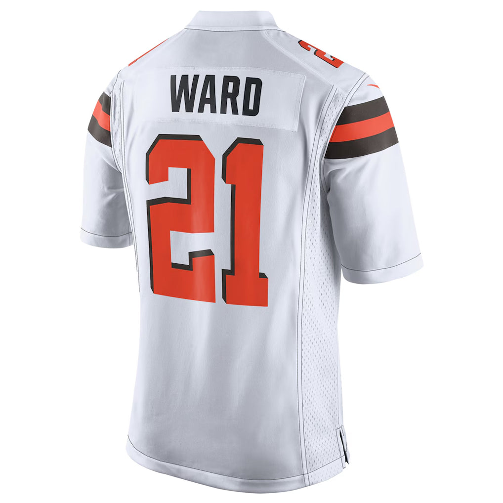 Kooe C.Browns #21 Denzel Ward Player White Vapor Limited Football Jerseys