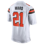 Kooe C.Browns #21 Denzel Ward Player White Vapor Limited Football Jerseys