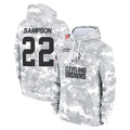 Kooe C.Browns #22 Dylan Sampson Player Arctic Camo Salute to Service Hoodies Limited Game Stitched Jerseys