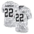 Kooe C.Browns #22 Dylan Sampson Player Arctic Camo Salute to Service Limited Home Game Stitched Jerseys